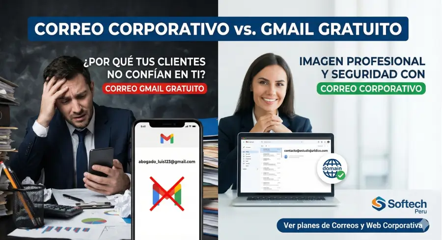 Correo Corporativo vs. Gmail Gratuito: ¿Por qué tus clientes no confían en ti?